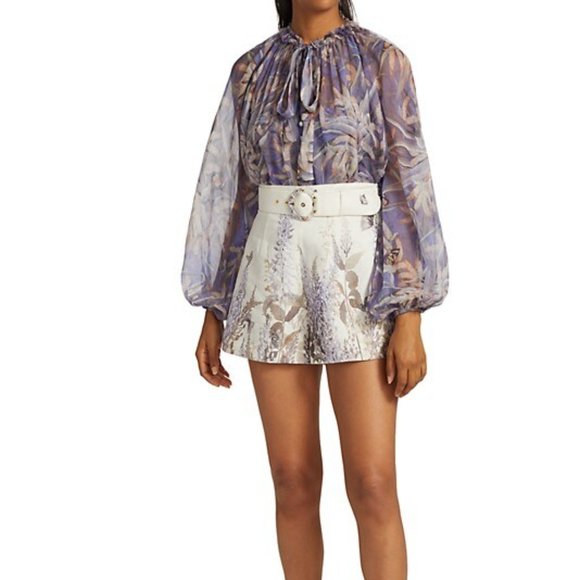 ❌SOLD❌ ZIMMERMANN Wild Botanica Drawn Swing Blouse - Picture 2 of 9